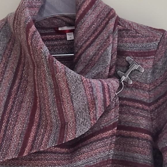 NWOT Garnet Hill Asymmetrical Boiled-Wool Coat Size 8 Regular - Picture 6 of 8